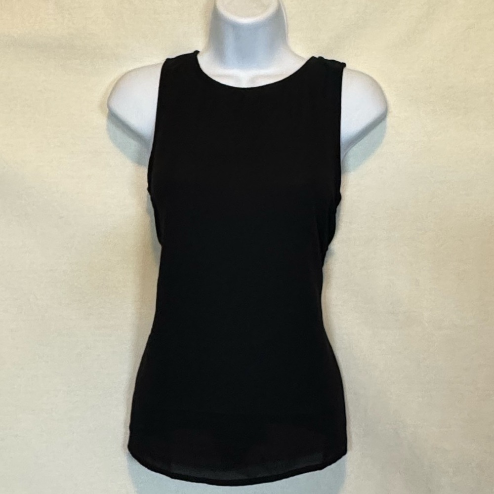 F-81 Boohoo Black‎ Sleeveless Pullover Blouse Size 4